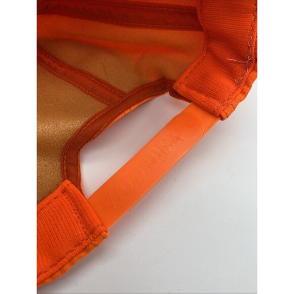 NRA Blaze Orange Vintage Adjustable Baseball Cap Hat Snap-back 90's - Picture 8 of 14